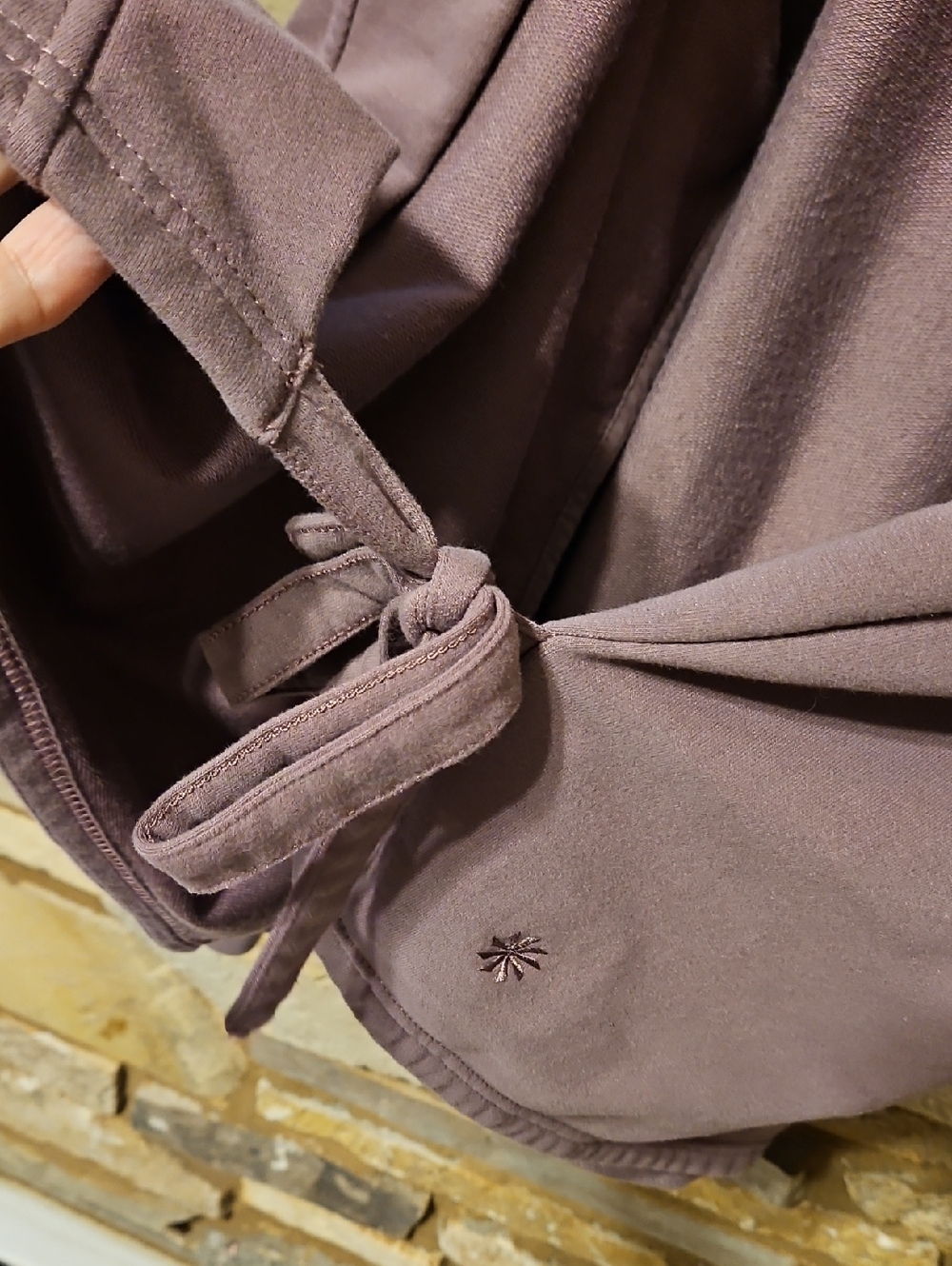 Athleta Soft Sweatshirt Style Wrap Top Size XL - Picture 3 of 5